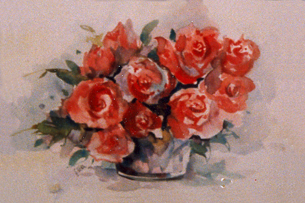Die Rosen hat Gudrun gemalt!